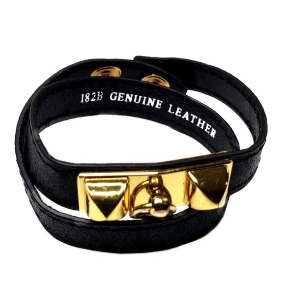 Black and Gold Wrap around Braclet. - Picture 2 of 5